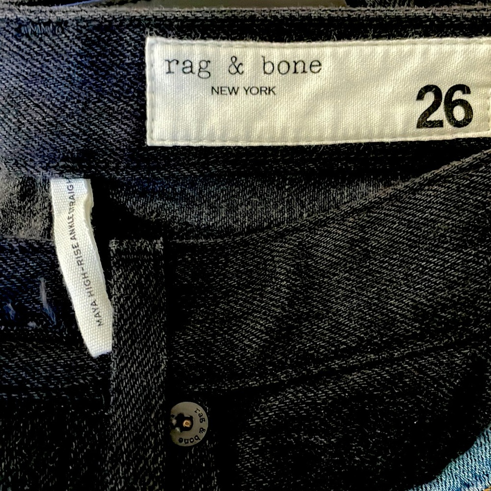 Black denim jeans